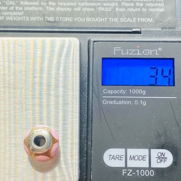 Pandora 790911 Sterling Silver Pink Stepping Stones Murano Glass Charm - Picture 3 of 7